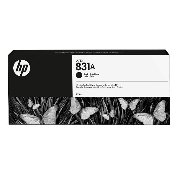 Cartucho de Plotter HP Látex 831A CZ682A Preto