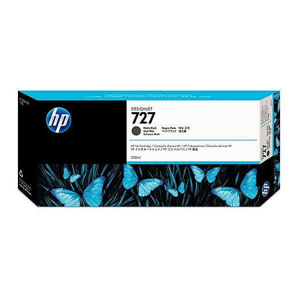 Cartucho de Plotter HP 727 - C1Q12A Preto Fosco