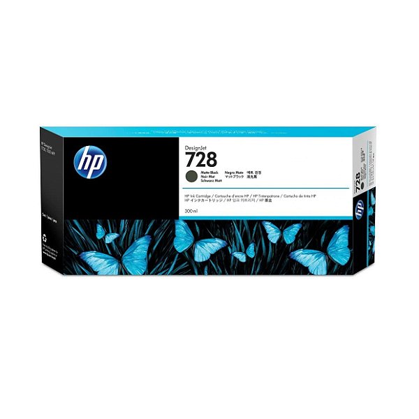 Cartucho de Plotter HP 728 - F9J68A Preto Fosco
