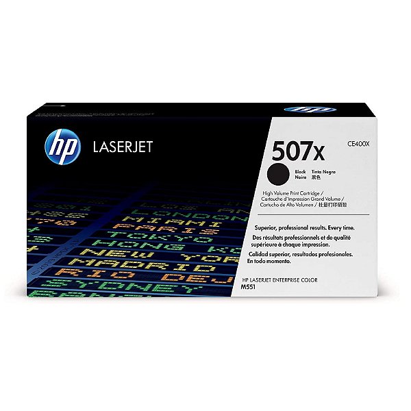 Toner HP 507X - CE400X Preto