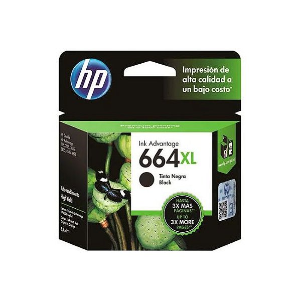Cartucho HP 664XL - F6V31AB Preto