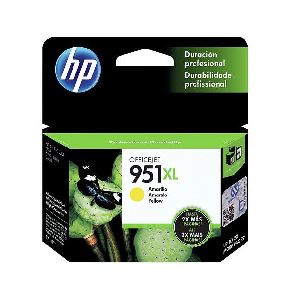 Cartucho HP 951XL - CN048AB Amarelo