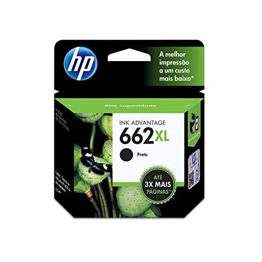 Cartucho HP 662XL - CZ105AB Preto