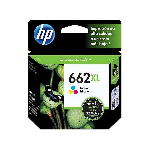 Cartucho HP 662XL - CZ106AB Tricolor