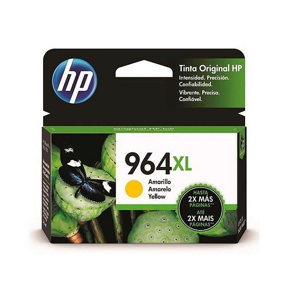 Cartucho HP 964XL - 3JA56AL Amarelo