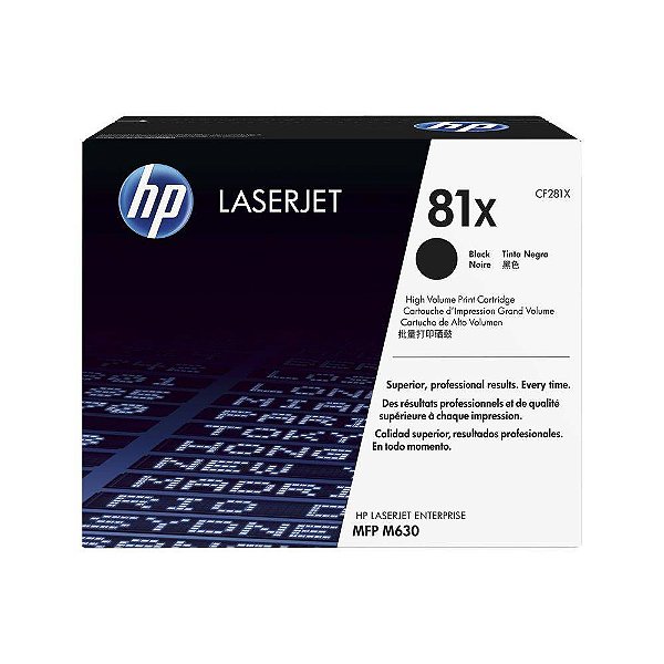 Toner HP 81X – CF281X Preto