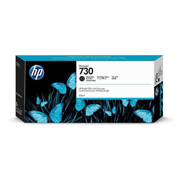 Cartucho de Plotter HP 730 – P2V71A Preto Fosco