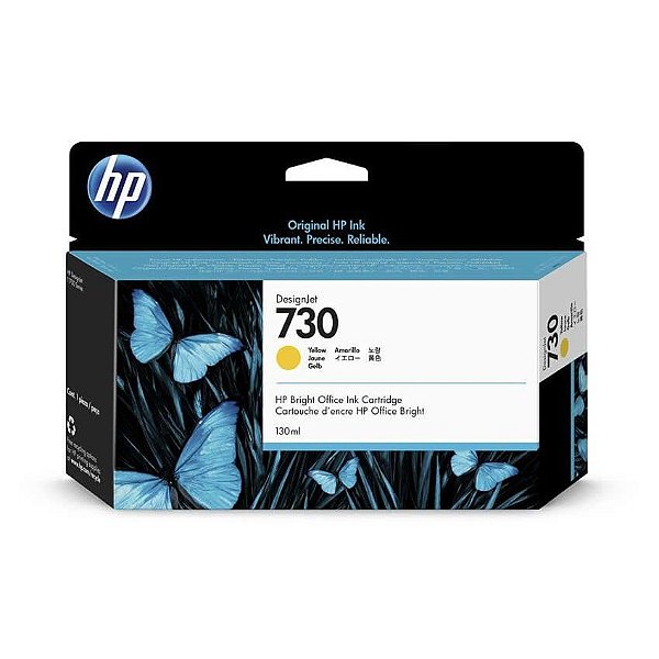 Cartucho de Plotter HP 730 – P2V64A Amarelo