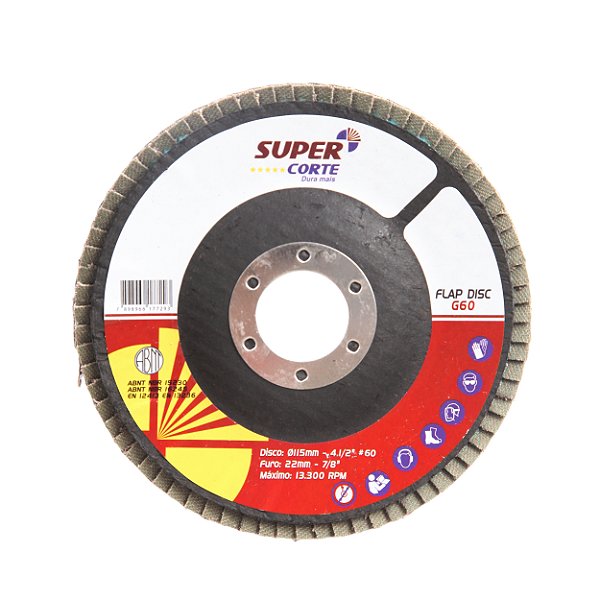 Disco de Lixa Flap G60 - 115mm - Super