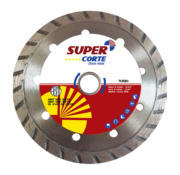 Disco Diamantado Turbo 110mm - Super