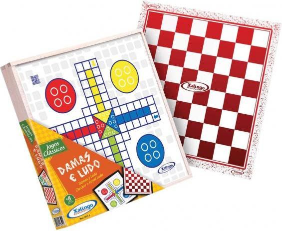 Jogo Ludo Tabuleiro Estojo Dobrável Plástico