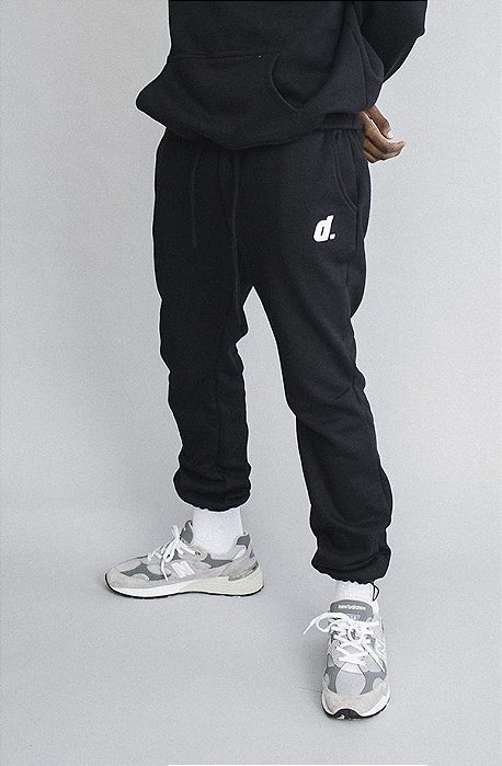 Calça Jogger Moletom Essential Black ( Pré-venda )