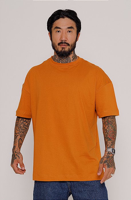 Camiseta Oversized Lisa - Ferrugem