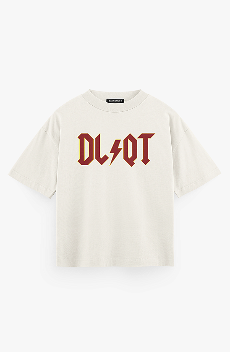 Camiseta Oversized ACDC - Off-White