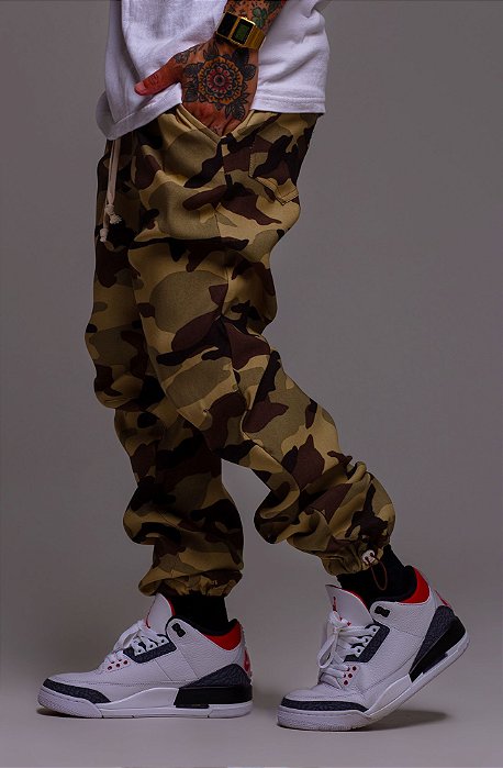 Calça Jogger Camo Verde