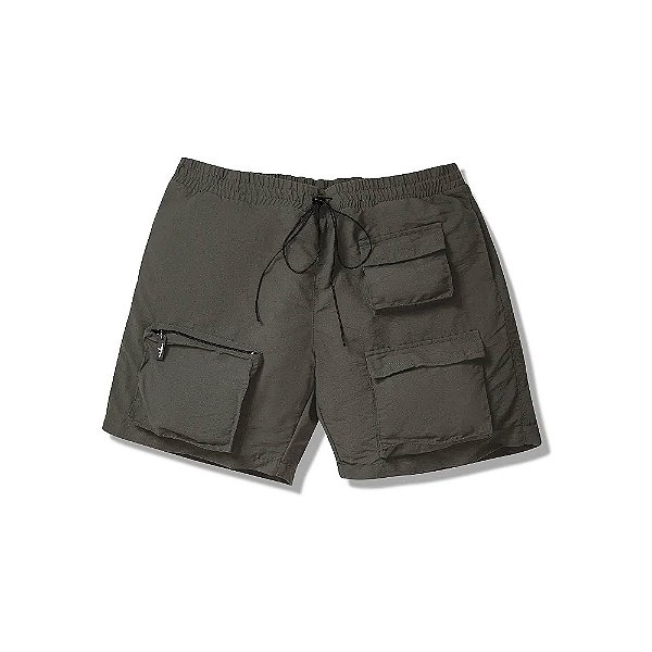 Bermuda Tactel Cargo Chumbo