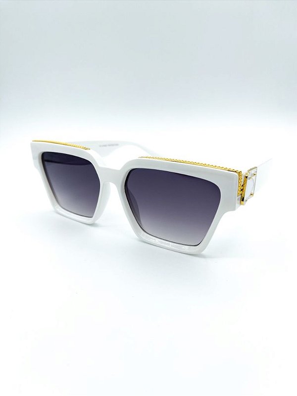 óculos de sol santoyo munique branco c/ dourado