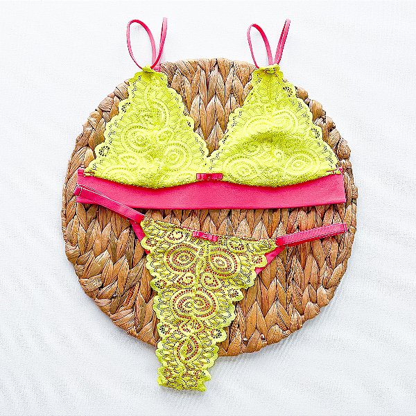 Conjunto Neon Vibes - Amarelo
