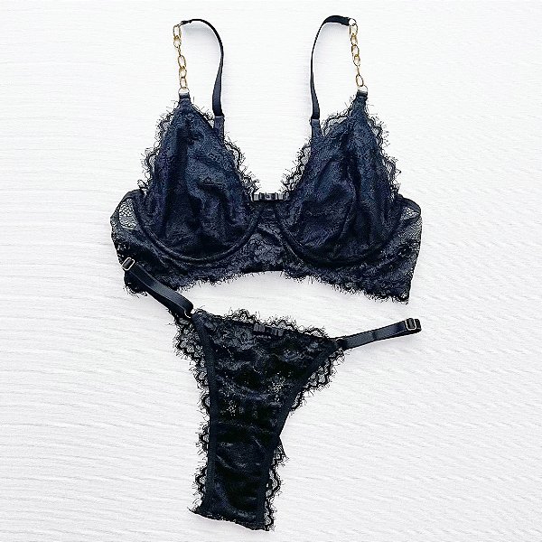 Conjunto Madeleine - Preto