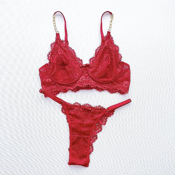 Conjunto Madeleine - Vermelho