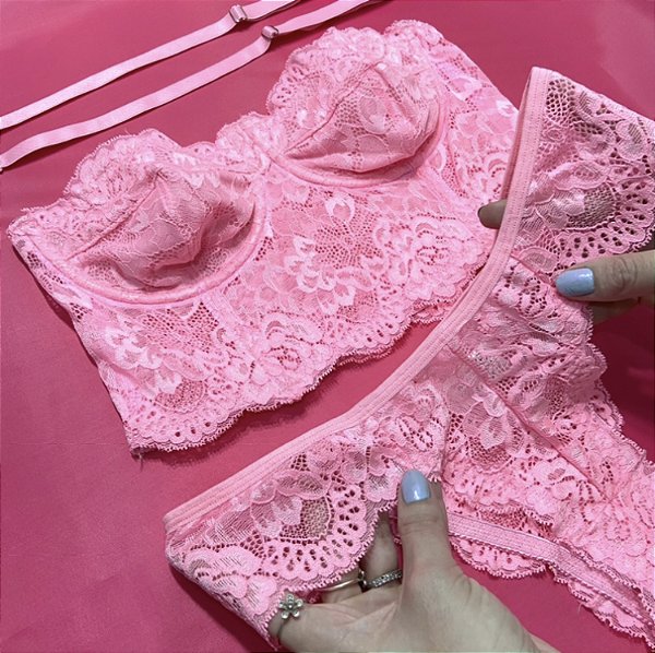 Conjunto Marcela - Rosa Claro