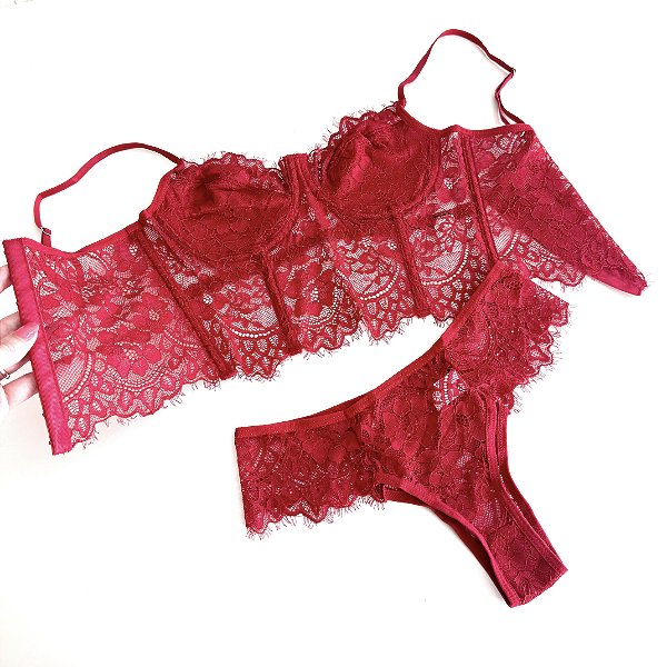 Conjunto Raíssa - Vermelho