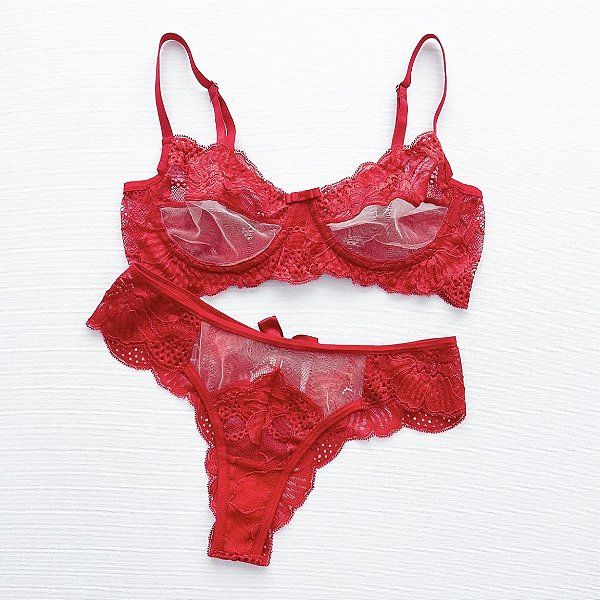 Conjunto Paola - Vermelho
