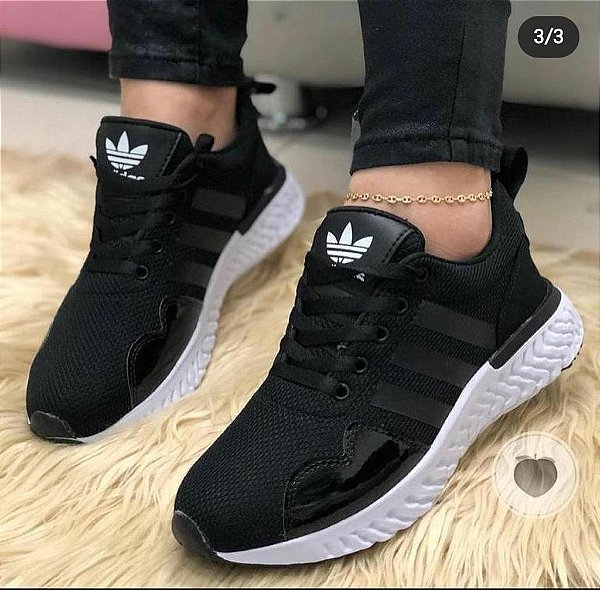 Adidas preto Academia - Loja Drika Calçados, sapatilhas, rasteirinhas,  tênis em geral