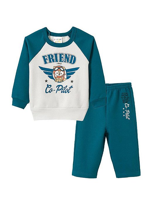 calça moletom azul