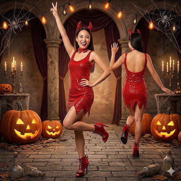 Fantasia Diaba Sexy Adulto - SOMENTE ALUGUEL