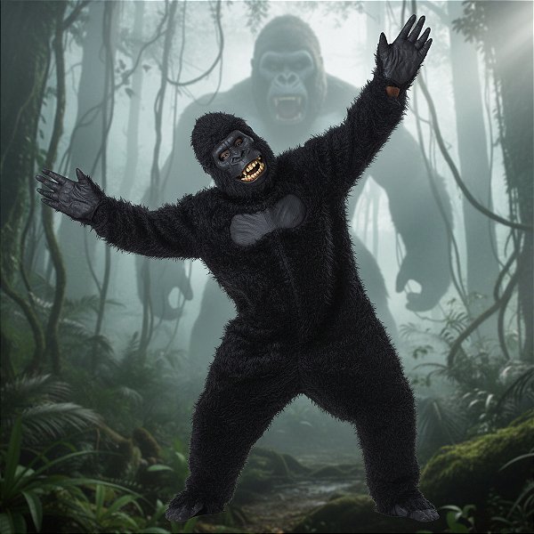 Gorila Veludo Adulto - SOMENTE ALUGUEL