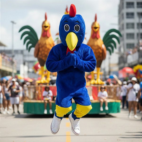 Galo Carijó Cabeção Adulto - SOMENTE ALUGUEL