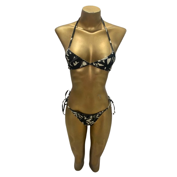 Biquíni Adulto Coqueiros Frente Única com Dupla Amarração - Vacanze