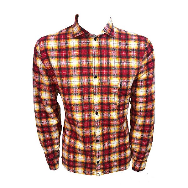 Camisa Caipira Xadrez Flanelada - SOMENTE ALUGUEL