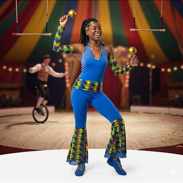 Fantasia Rumbeira Macacão Juvenil - SOMENTE ALUGUEL