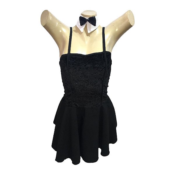 Coelha Vestido Veludo - SOMENTE ALUGUEL