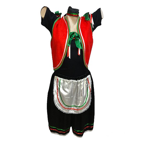 Portuguesa Conjunto Plus com Bolero - SOMENTE ALUGUEL