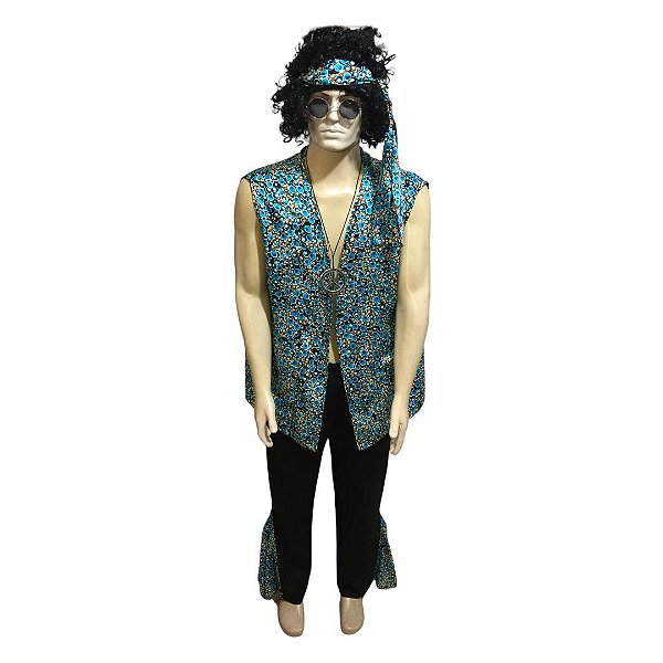 Hippie Luxo Colete com Bolinhas - SOMENTE ALUGUEL