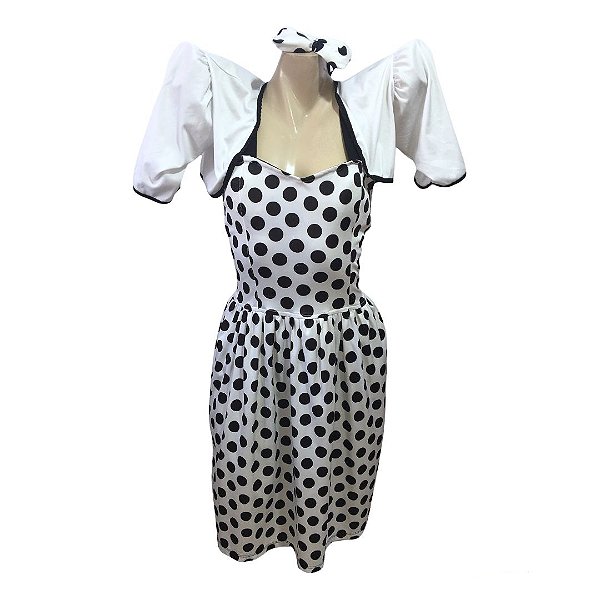 Anos 60 Vestido com Bolero - SOMENTE ALUGUEL