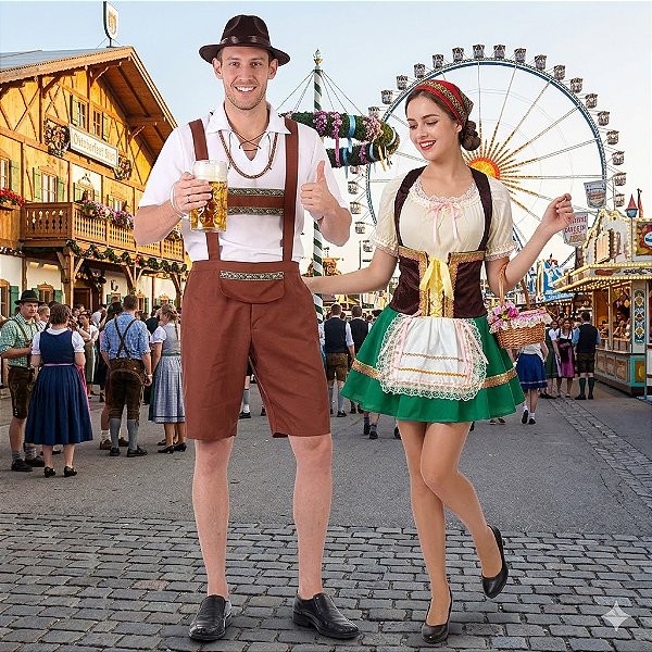 Fantasias Casal Alemão Adulto - SOMENTE ALUGUEL