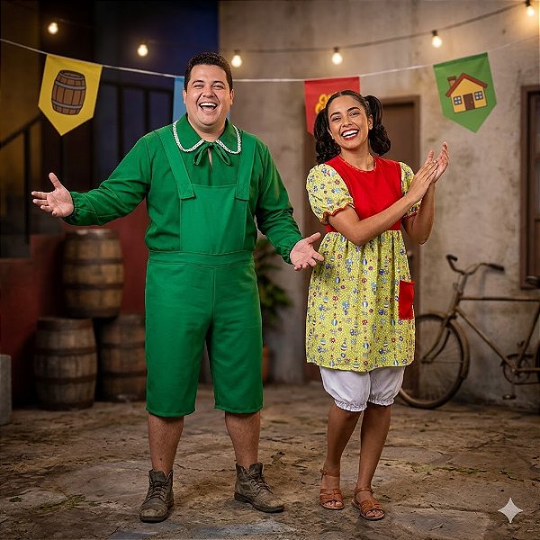 Fantasias Casal Nhonho e Paty Adulto - SOMENTE ALUGUEL