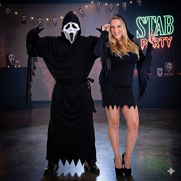 Fantasias Casal Pânico - SOMENTE ALUGUEL