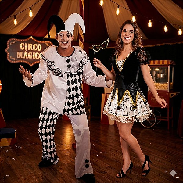 Fantasias Casal Pierrô - SOMENTE ALUGUEL