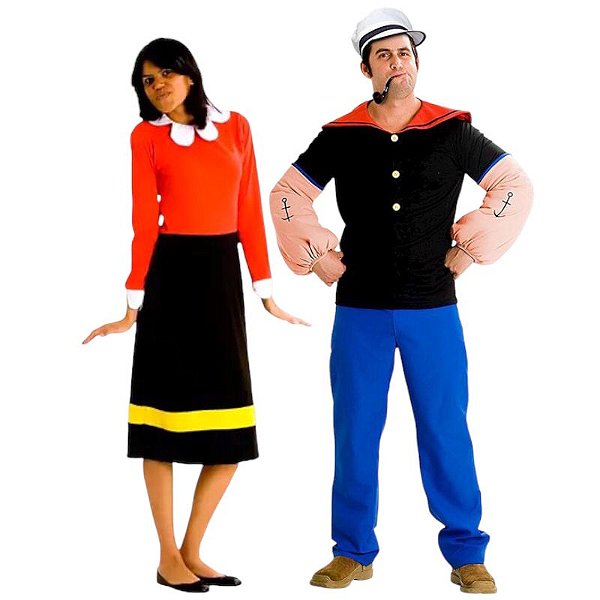 Casal Popeye e Olívia - SOMENTE ALUGUEL