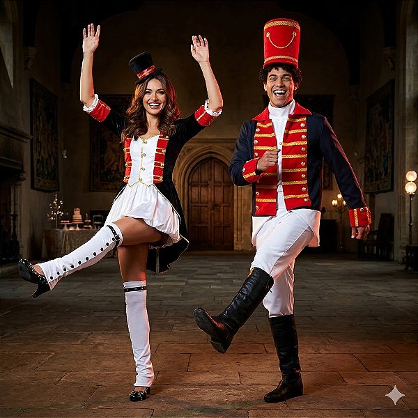 Fantasias Casal Soldadinhos de Chumbo Adulto - SOMENTE ALUGUEL