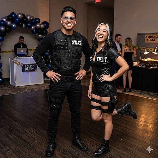 Fantasias Casal Swat - SOMENTE ALUGUEL