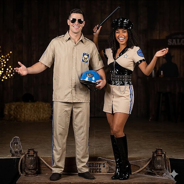 Fantasias Casal Xerifes - SOMENTE ALUGUEL