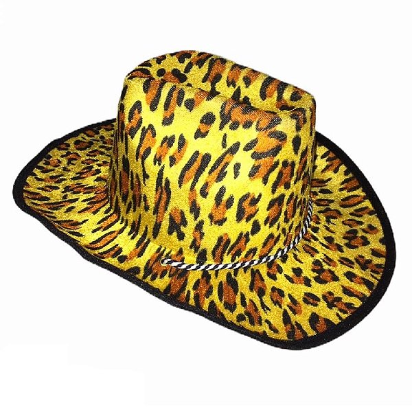 Chapéu Cowboy Estampa Onça