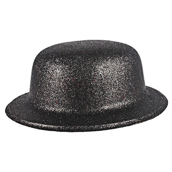 Chapéu Coco Plástico Glitter