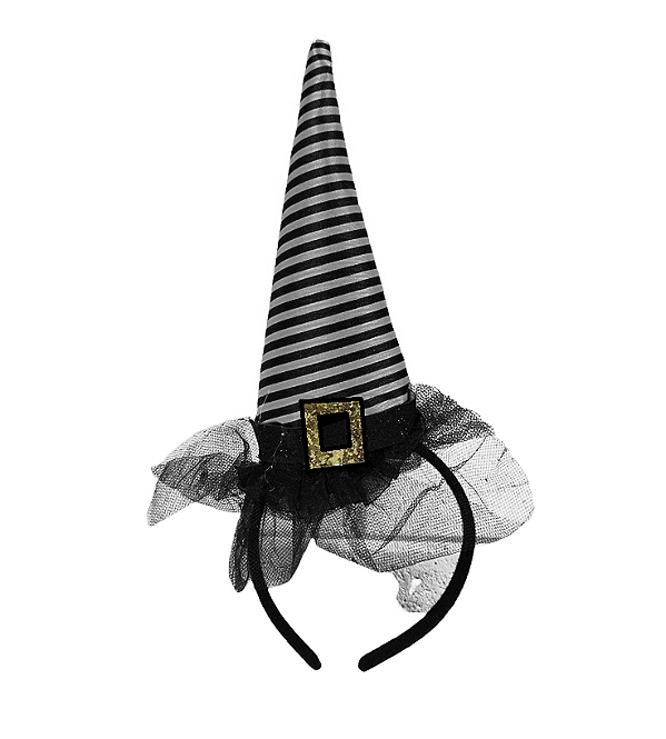 Tiara Chapéu Bruxa Pontudo